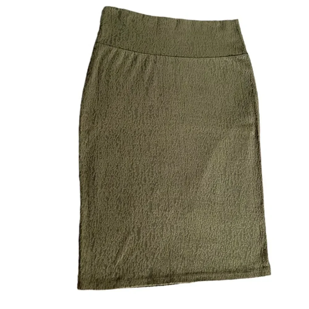 LuLaRoe Cassie Pencil Skirt Green Size Small